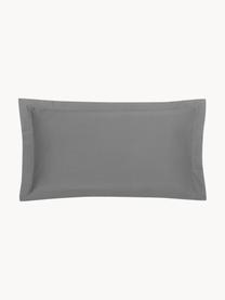 Funda de almohada de satén Premium, 50 x 85 cm, Gris oscuro, An 50 x L 85 cm