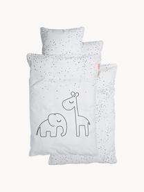 Linge de lit bébé Dreamy Dots, 100% coton, certifié Oeko-Tex, Blanc, 100 x 140 cm + 1 taie d'oreiller 40 x 60 cm