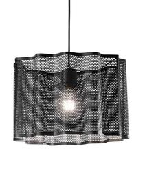 Hanglamp Glicine in zwart, Lampenkap: gecoat metaal, Baldakijn: gecoat metaal, Zwart, Ø 40 x H 28 cm