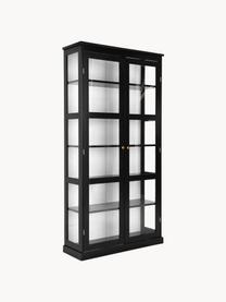 Vitrine Wilma, Korpus: Mitteldichte Holzfaserpla, Griffe: Metall, beschichtet, Schwarz, B 98 x H 193 cm