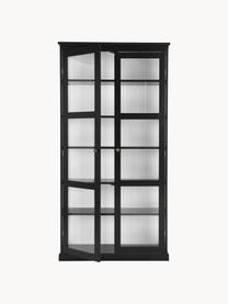 Vitrina Wilma, Estructura: tablero de fibras de dens, Negro, An 98 x Al 193 cm