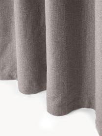 Zatemňovací závěsy s multifunkční páskou Jensen, 2 ks, 95% polyester, 5% nylon, Greige, Š 130 cm, D 260 cm