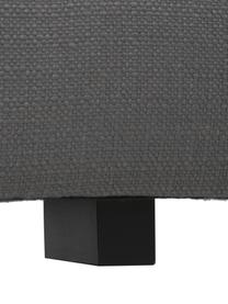 Sofa narożna XL Tribeca, Tapicerka: poliester Dzięki tkaninie, Stelaż: lite drewno sosnowe, Nogi: lite drewno sosnowe, laki, Antracytowa tkanina, S 405 x G 228 cm, lewostronna