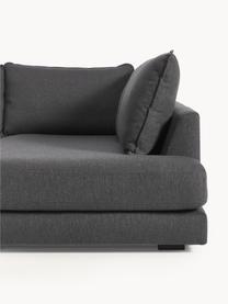 XL-Ecksofa Tribeca, Bezug: 100 % Polyester Der hochw, Gestell: Massives Kiefernholz, FSC, Füße: Massives Buchenholz, lack, Webstoff Anthrazit, B 405 x T 228 cm, Eckteil links