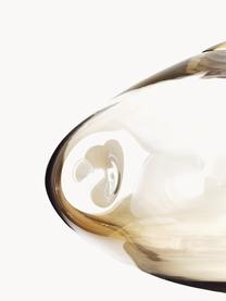 Závěsné skleněné svítidlo Amora, Béžová, zlatá, Ø 35 cm, V 20 cm