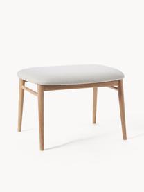Dřevěná stolička s polstrováním Aurea, Béžová, dubové dřevo, Š 58 cm, V 40 cm