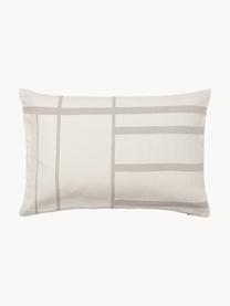 Katoenen kussenhoes Architecture, Katoen, Beige, Off White, B 40 x B 60 cm