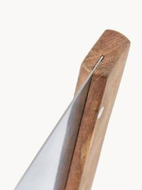 Tagliapasta in legno di acacia e acciaio inossidabile Puka, Manico: legno di acacia, Legno scuro, argentato, Larg. 15 x Alt. 12 cm