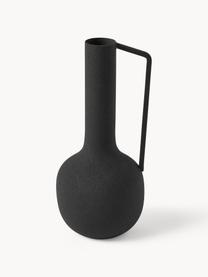 Handgefertigte Deko-Vasen Roman, 4er-Set, Eisen, pulverbeschichtet, Schwarz, Set mit verschiedenen Größen