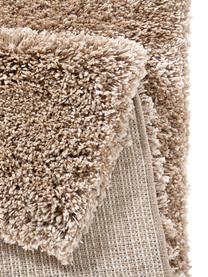 Tapis shaggy doux à poils longs marron Venice, Brun