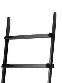 Étagère/échelle noir Wally, MDF (panneau en fibres de bois à densité moyenne), Noir, larg. 67 x haut. 189 cm