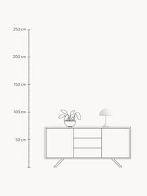 Mobilna lampa stołowa LED z funkcją przyciemniania Panthella, W 34 cm, Stelaż: aluminium powlekane, Biały, Ø 25 x 34 cm