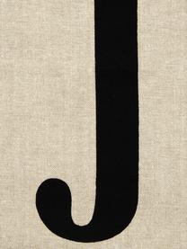 Komplet poszewek Joy, 3 elem., 100% bawełna, Jasny beżowy, czarny, S 40 x D 40 cm