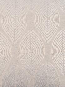 Kussenhoes Dulce in beige met glanzende motieven, 78% polyester, 22% katoen, Beige, 40 x 40 cm