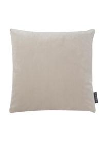 Kissenhülle Dulce in Beige mit glänzenden Motiven, 78% Polyester, 22% Baumwolle, Beige, 40 x 40 cm