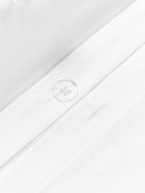 Housse de couette en percale de coton Madeline, Blanc, larg. 200 x long. 200 cm
