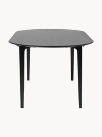 Oválny jedálenský stôl z masívneho mangového dreva Archie, 200 x 100 cm, Masívne mangové drevo, lakované, Mangové drevo, čierne lakované, Š 200 x H 100 cm