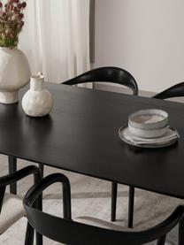 Mesa de comedor ovalada en madera de mango Archie, 200 x 100 cm, Madera de mango maciza pintada

Este producto está hecho de madera de origen sostenible y con certificación FSC®., Madera de mango pintada de negro, An 200 x F 100 cm