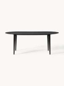 Mesa de comedor ovalada en madera de mango Archie, 200 x 100 cm, Madera de mango maciza pintada

Este producto está hecho de madera de origen sostenible y con certificación FSC®., Madera de mango pintada de negro, An 200 x F 100 cm