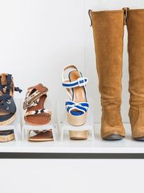 Organizadores de zapatos Brunos, 4 uds., Polipropileno, Transparente, An 25 x Al 14 cm