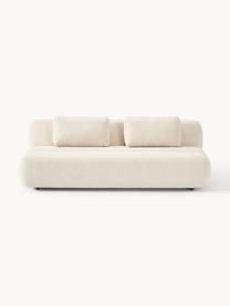 Teddy-Schlafsofa Caterpillar (3-Sitzer), Bezug: Teddy (100 % Polyester) D, Teddy Hellbeige, B 203 x T 128 cm