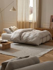 Teddy-Schlafsofa Caterpillar (3-Sitzer), Bezug: Teddy (100 % Polyester) D, Teddy Hellbeige, B 203 x T 128 cm