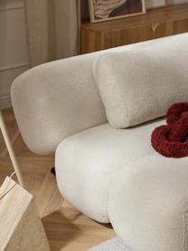 Sofa rozkładana Teddy Caterpillar (3-osobowa), Tapicerka: Teddy (100% poliester) Dz, Stelaż: drewno świerkowe, sklejka, Jasnobeżowy Teddy, S 203 x W 128 cm