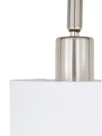 Klassischer Deckenstrahler Casper, Baldachin: Metall, vernickelt, Silberfarben, Weiss, B 78 x H 7 cm