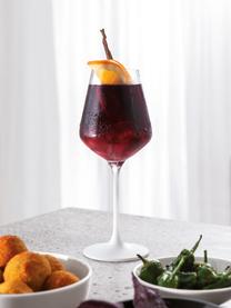 Křišťálové sklenice na červené víno Manufacture Rock, 4 ks, Křišťálové sklo, Transparentní, bílá, Ø 10 cm, V 23 cm, 470 ml