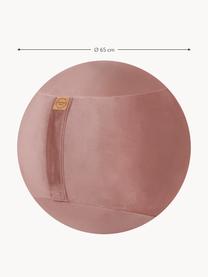 Balón suizo de terciopelo Velvet, Funda: terciopelo de poliéster, Terciopelo rosa palo, Ø 65 cm