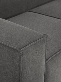 Diván modular Lennon, Tapizado: 100% poliéster Alta resis, Estructura: madera contrachapada de p, Patas: plástico Este producto es, Tejido gris antracita, An 269 x F 119 cm, reposabrazos izquierdo