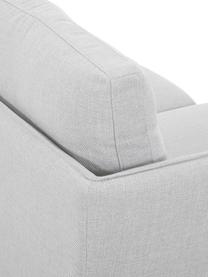 Ecksofa Ramira in Hellgrau mit Metall-Füßen, Bezug: Polyester 40.000 Scheuert, Gestell: Massives Kiefernholz, Spe, Füße: Metall, pulverbeschichtet, Webstoff Hellgrau, 192 x 79 cm