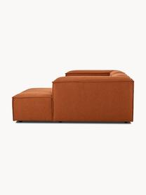 Sofá rinconera modular Lennon, Tapizado: poliéster Alta resistenci, Estructura: madera de pino maciza, ma, Patas: plástico Las patas están , Tejido terracota, An 238 x F 180 cm, chaise longue izquierda