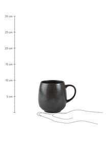 Tasse grès cérame anthracite Heban, 6 pièces, Anthracite