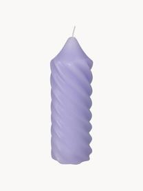 Grand pilier lilas Spiral, Cire, Lilas, Ø 7 x haut. 20 cm