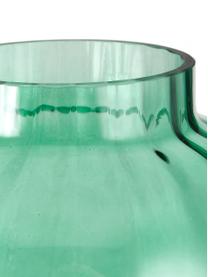 Vaso grande in vetro soffiato Stina, Vetro, Verde chiaro leggermente trasparente, Ø 16 x Alt. 32 cm