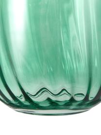 Grosse mundgeblasene Glas-Vase Stina, Glas, Hellgrün, leicht transparent, Ø 16 x H 32 cm