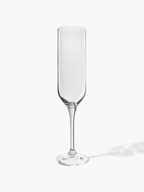Poháre na šampanské Eleia, 4 ks, Krištáľové sklo, Priehľadná, Ø 5 x V 25 cm, 200 ml