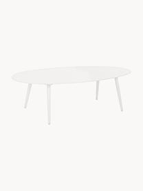 Zahradní konferenční stolek Ridley, Hliník s práškovým nástřikem, Bílá, Š 120 cm, V 36 cm