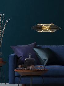 LED-Wandleuchte Velo, Lampenschirm: Acrylglas, Transparent, Goldfarben, B 12 x H 44 cm
