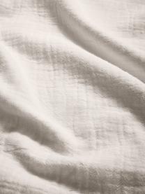 Funda nórdica muselina de algodón Odile, Beige claro, Cama 90 cm (155 x 220 cm)