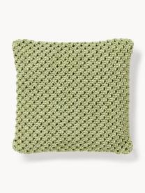 Housse de coussin tricotée en coton Gabrielle, 100 % coton

Le matériau est certifié STANDARD 100 OEKO-TEX®, 11.HIN.00050, Hohenstein HTTI, Vert, larg. 45 x long. 45 cm