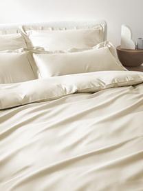 Baumwollsatin-Kopfkissenbezug Premium, Webart: Satin Fadendichte 500 TC,, Hellbeige, B 40 x L 80 cm