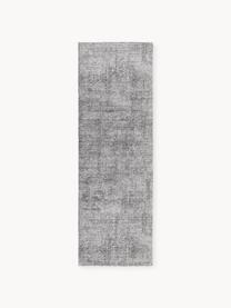 Tapis de couloir Laurence, 70% polyester, 30% coton, certifié GRS, Gris, noir, larg. 80 x long. 250 cm