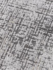 Tapis de couloir Laurence, 70% polyester, 30% coton, certifié GRS, Gris, noir, larg. 80 x long. 250 cm