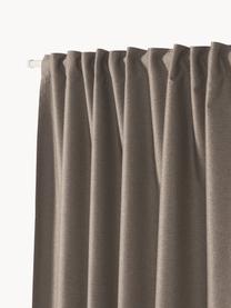 Verduisteringsgordijnen Asher met multiband, 2 stuks, 100% polyester 

Het materiaal dat in dit product is gebruikt, is getest op schadelijke stoffen en gecertificeerd volgens STANDARD 100 door OEKO-TEX®, 21.HCN.84377, Hohenstein HTTI, Taupe, B 140 x L 260 cm