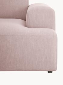 Ecksofa Melva (4-Sitzer), Bezug: 100% Polyester Der hochwe, Gestell: Massives Kiefernholz, Spa, Füße: Kunststoff Dieses Produkt, Webstoff Hellrosa, B 319 x T 196 cm, Eckteil links