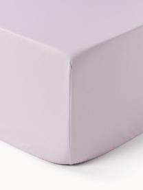 Boxspring-Spannbettlaken Elsie, Baumwollperkal, Webart: Perkal Fadendichte 200 TC, Lavendel, B 160 x L 200 cm, H 35 cm