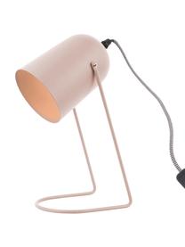 Malá stolní lampa Enchant, Potažený kov, Světle růžová, Š 14 cm, V 30 cm