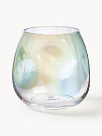 Mundgeblasene Glas-Vase Rainbow, irisierend, Glas, mundgeblasen, Transparent, irisierend, Ø 17 x H 17 cm